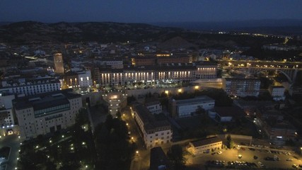 Teruel desde drone. Ciudad de Aragon, España desde el aire