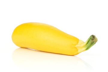Fresh Raw yellow zucchini isolated on white