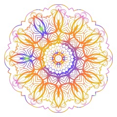 Beautiful Mandala. Vintage decorative elements. Hand drawn background. vector illustration.