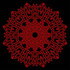 Decorative mandala flower ornament. pattern. vector. Tribal Ethnic Arabic, Indian, motif. for fashion design, wallpaper, invitation.