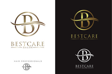 Luxury Letter B in circle Logo/Icon