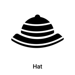 Hat icon vector sign and symbol isolated on white background, Hat logo concept
