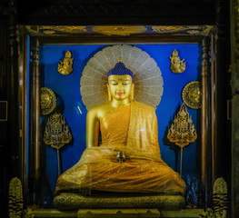 Buddha statue in Gaya, Bihar, India