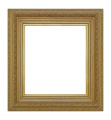 Golden frame for paintings, mirrors or photo