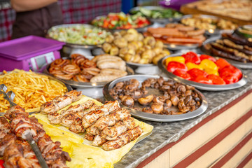 view of street food vendor
