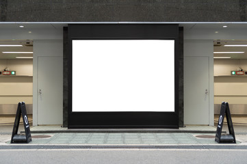 Shop Boutique Store Front with Big Window and Place for Name