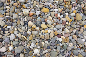 Pebbleson a beach