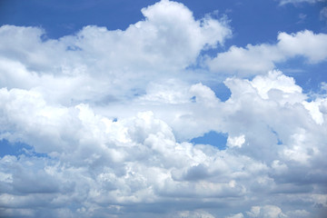 Bright sky and beautiful clouds