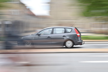 Fototapeta na wymiar Car in motion