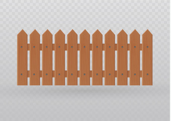 Wooden fence illustration isolated on white background.set icons fence made from vector illustration
