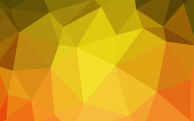 Light Red, Yellow vector abstract mosaic pattern.