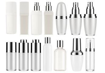collection of packaging mockup.packaging mockup for graphic design resource for , cosmetic, skincare, beauty product.