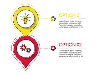 Company timeline with hand drawn business icons. Vector.