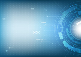 Obraz premium Abstract innovation technology and digital hi tech background, vector illustration