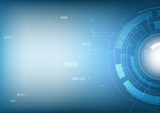 Abstract innovation technology and digital hi tech background, vector illustration