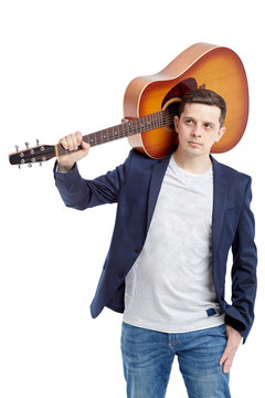 Acoustic guitar guitarist man classical