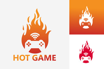 Hot Game Logo Template Design Vector, Emblem, Design Concept, Creative Symbol, Icon