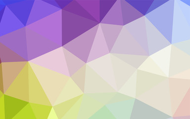 Light Multicolor vector polygon abstract background.