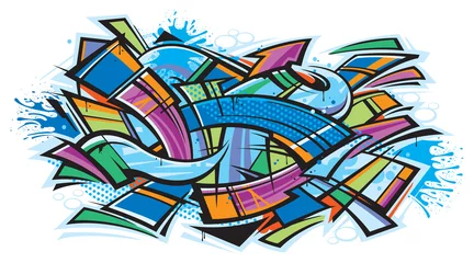 Crédence de cuisine en verre imprimé Graffiti art du graffiti