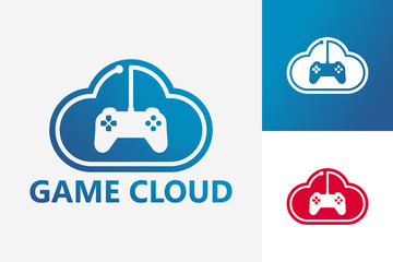 Streaming Cloud Network Game Logo Template Design Vector, Emblem, Design Concept, Creative Symbol, Icon