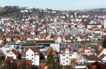 city from a bird's-eye view (Tübingen)