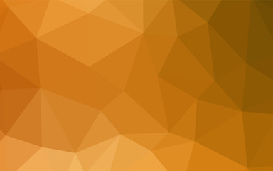 Light Orange vector abstract mosaic backdrop.