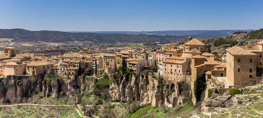 Fototapeta na wymiar Panoramic cityscape of Cuenca and the surrounding landscape, Spain