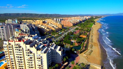 Drone en Marina d´Or Ciudad de Vacaciones en Castellon, España