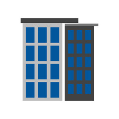 Building icon vector sign and symbol isolated on white background, Building logo concept