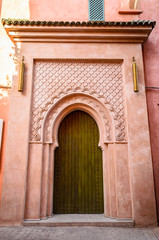 Fototapeta na wymiar Beautiful traditional doods in Marrakech, Morocco