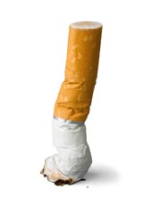 Cigarette butt Isolated