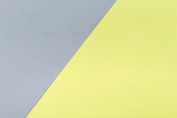Yellow and grey color cardboard texture background. Trend colors, geometric paper background. Colorful of soft paper background.