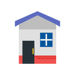 House icon vector sign and symbol isolated on white background, House logo concept