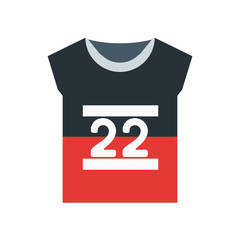 Tshirt icon vector sign and symbol isolated on white background, Tshirt logo concept