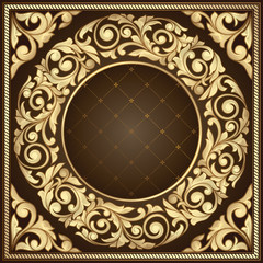 Golden ornate decorative design