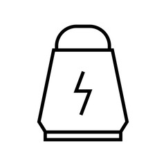 Proteins icon vector sign and symbol isolated on white background, Proteins logo concept