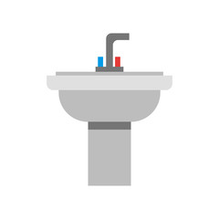 Sink icon vector sign and symbol isolated on white background, Sink logo concept