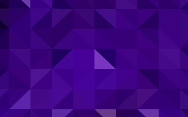 Fototapeta premium Dark Purple vector abstract mosaic pattern.