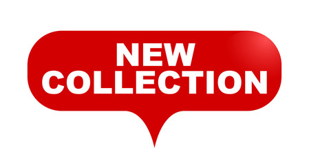 red vector bubble banner new collection