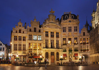 Naklejka premium Grand Place in Brussels. Belgium