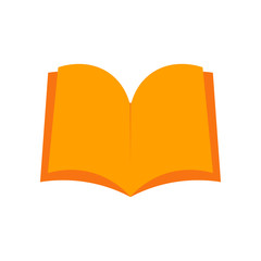 Open book icon vector sign and symbol isolated on white background, Open book logo concept