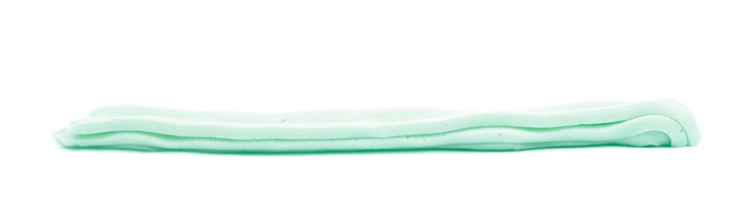 Line of frosting cream isolated