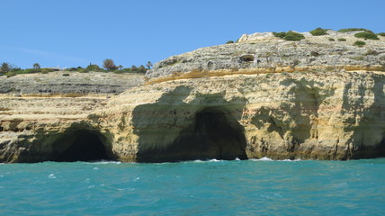 Küste, Meer, Grotten, Portugal, Sonne 