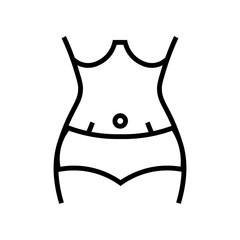 Body icon vector sign and symbol isolated on white background, Body logo concept