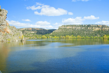 Fototapeta premium Reservoir in the Duratón meanders, Scenic Lake