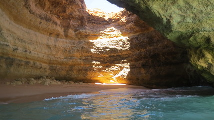 Küste, Meer, Grotten, Portugal, Sonne 