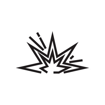 Explosive Sign In Black And White