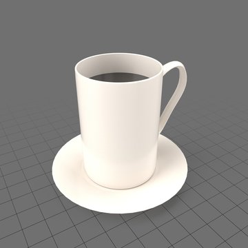 Tall coffee mug