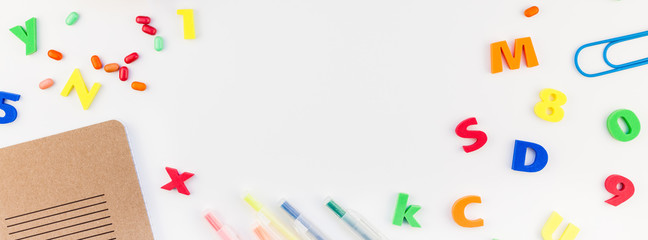 Back to school concept with office supplies