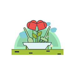 Healthy food icon vector sign and symbol isolated on white background, Healthy food logo concept